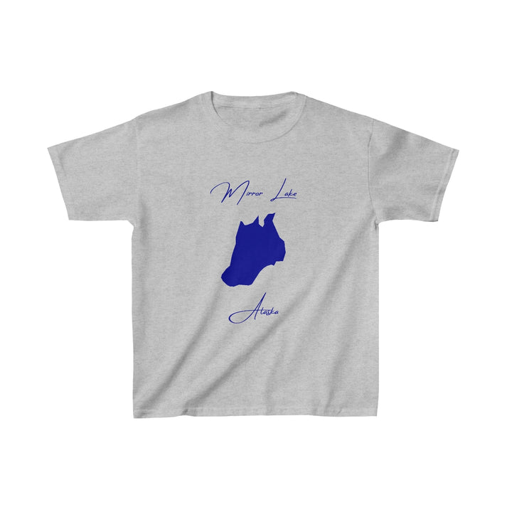 Alaska  Mirror  Lake  Youth  T-shirt  front  position  view  from  front  sport  grey.webp