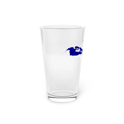 Alaska  Naknek  Lake  16oz  Pint  Glass  front  position  view  from  left  16oz.webp
