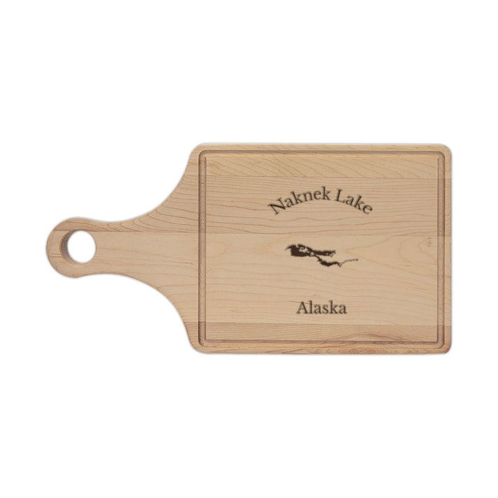 Alaska  Naknek  Lake  Engraved  Cutting  Board  front  position  view  from  front  maple.webp