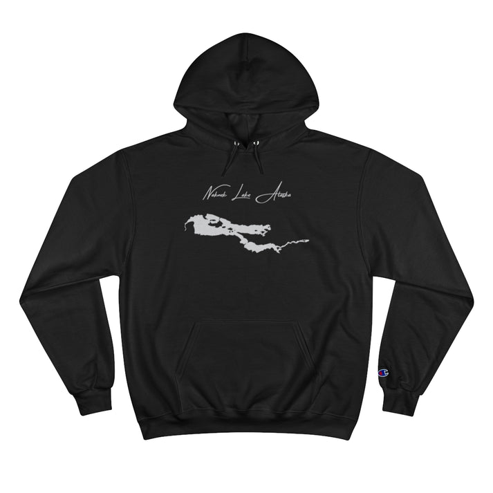 Alaska  Naknek  Lake  Hoodie  front  position  view  from  front  black.webp