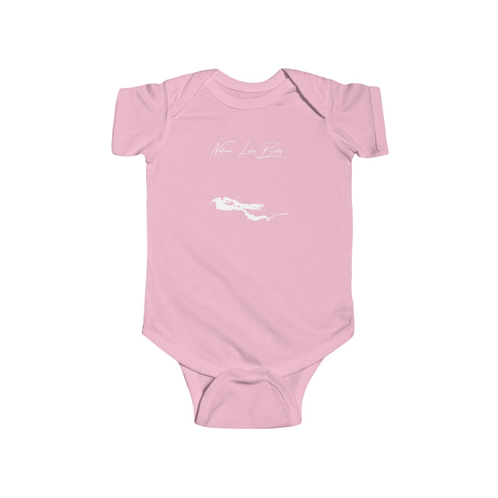 Alaska  Naknek  Lake  Onesie  front  position  view  from  front  pink.webp