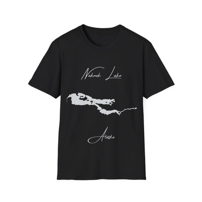 Alaska  Naknek  Lake  T-shirt  front  position  view  from  front  black.webp