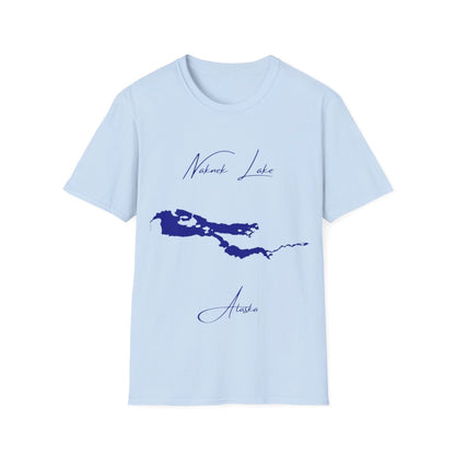 Alaska  Naknek  Lake  T-shirt  front  position  view  from  front  light  blue.webp