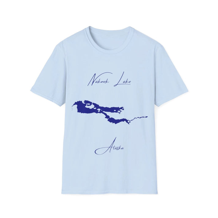 Alaska  Naknek  Lake  T-shirt  front  position  view  from  front  light  blue.webp