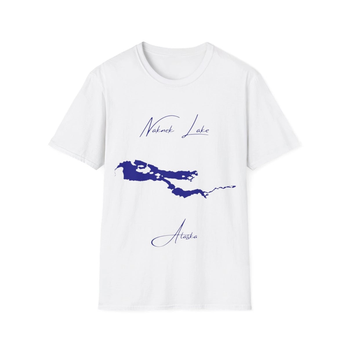 Alaska  Naknek  Lake  T-shirt  front  position  view  from  front  white.webp