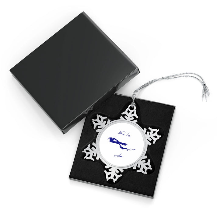 Alaska  Naknek  Lake  XMAS  Ornament  front  position  view  from  with-box  one  size.webp