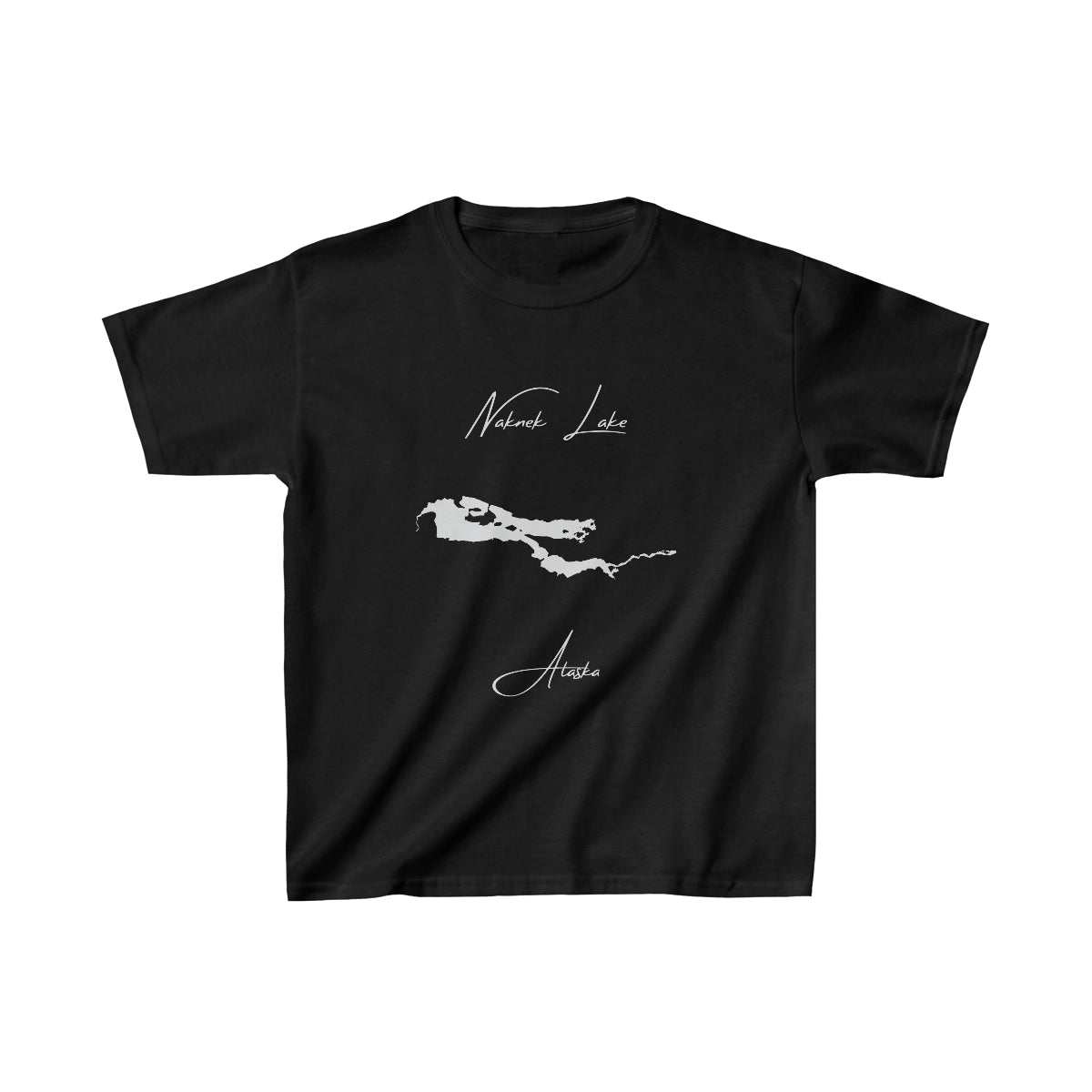 Alaska  Naknek  Lake  Youth  T-shirt  front  position  view  from  front  black.webp