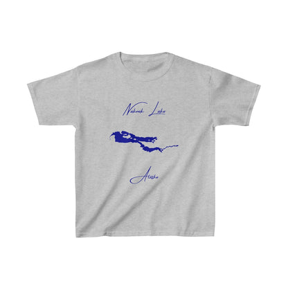 Alaska  Naknek  Lake  Youth  T-shirt  front  position  view  from  front  sport  grey.webp