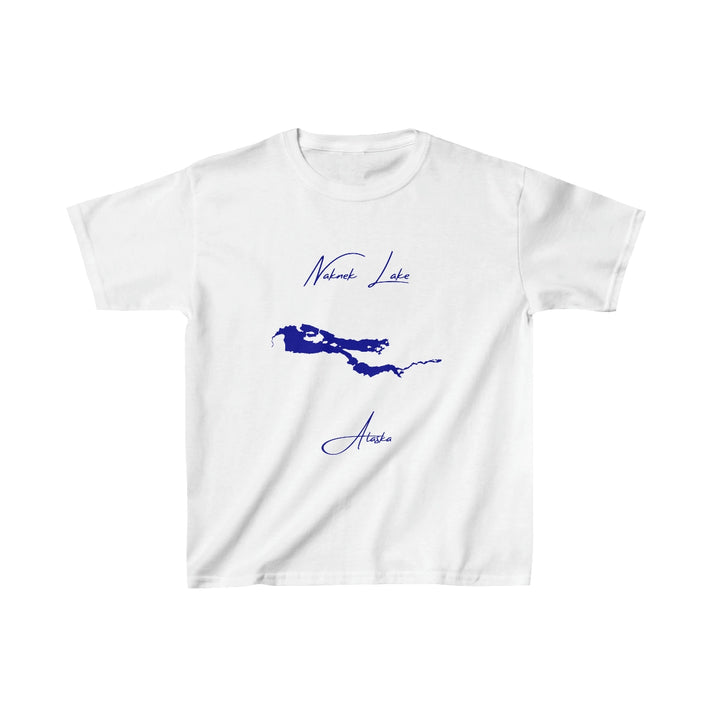 Alaska  Naknek  Lake  Youth  T-shirt  front  position  view  from  front  white.webp