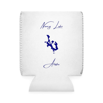 Alaska  Nancy  Lake  Can  Koozie  front  position  view  from  front-1  white.webp