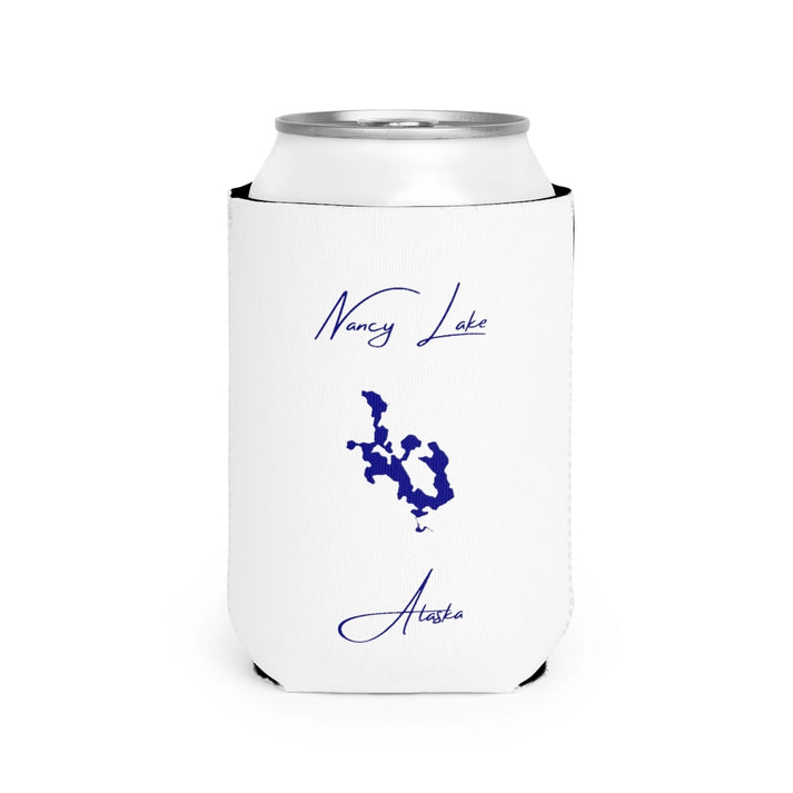 Alaska  Nancy  Lake  Can  Koozie  front  position  view  from  front-2  white.webp