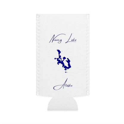 Alaska  Nancy  Lake  Slim  Can  Koozie  front  position  view  from  flat-front  white.webp