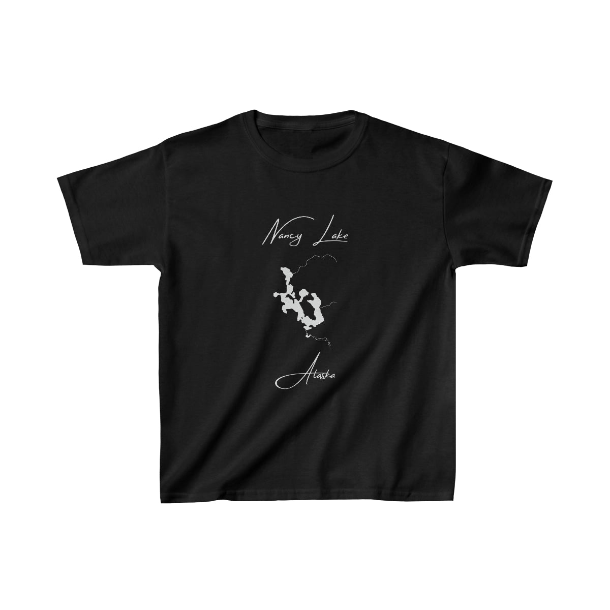 Alaska  Nancy  Lake  Youth  T-shirt  front  position  view  from  front  black.webp