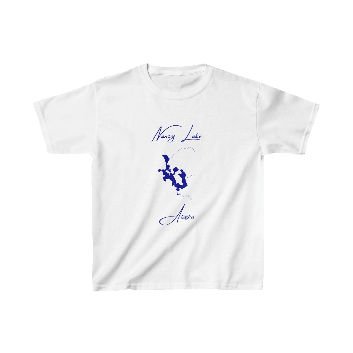 Alaska  Nancy  Lake  Youth  T-shirt  front  position  view  from  front  white.webp