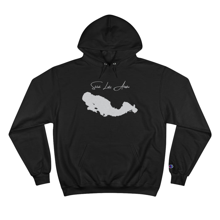 Alaska  Skilak  Lake  Hoodie  front  position  view  from  front  black.webp