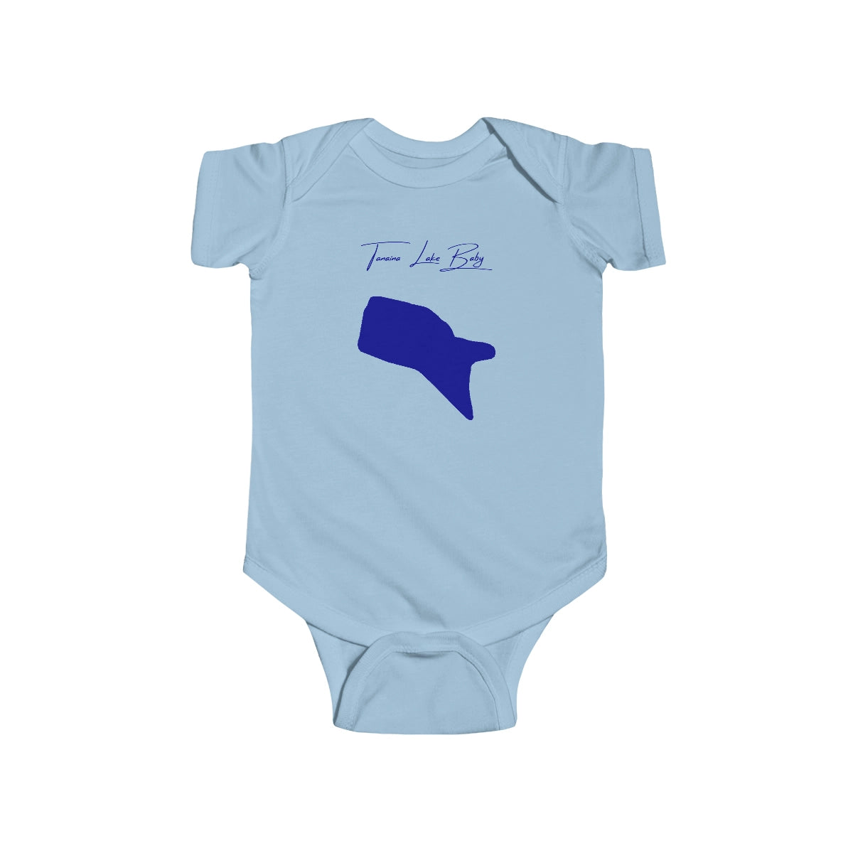 Alaska  Tanaina  Lake  Onesie  front  position  view  from  front  light  blue.webp
