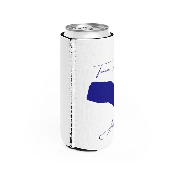 Alaska  Tanaina  Lake  Slim  Can  Koozie  all  position  view  from  right  white.webp