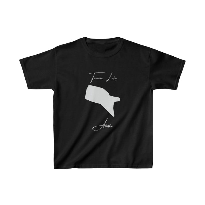 Alaska  Tanaina  Lake  Youth  T-shirt  front  position  view  from  front  black.webp