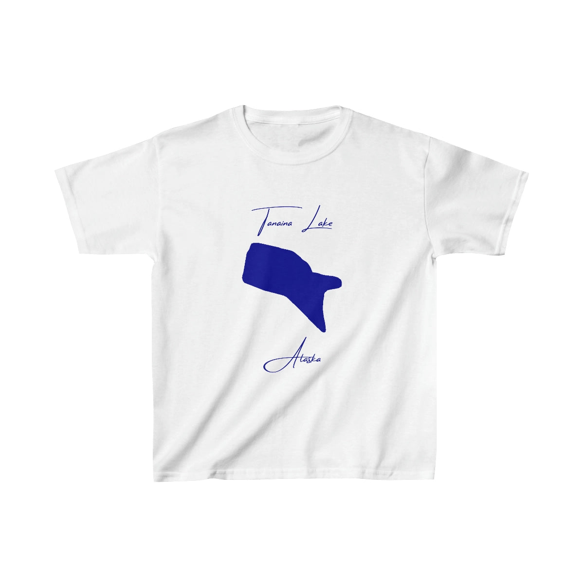 Alaska  Tanaina  Lake  Youth  T-shirt  front  position  view  from  front  white.webp