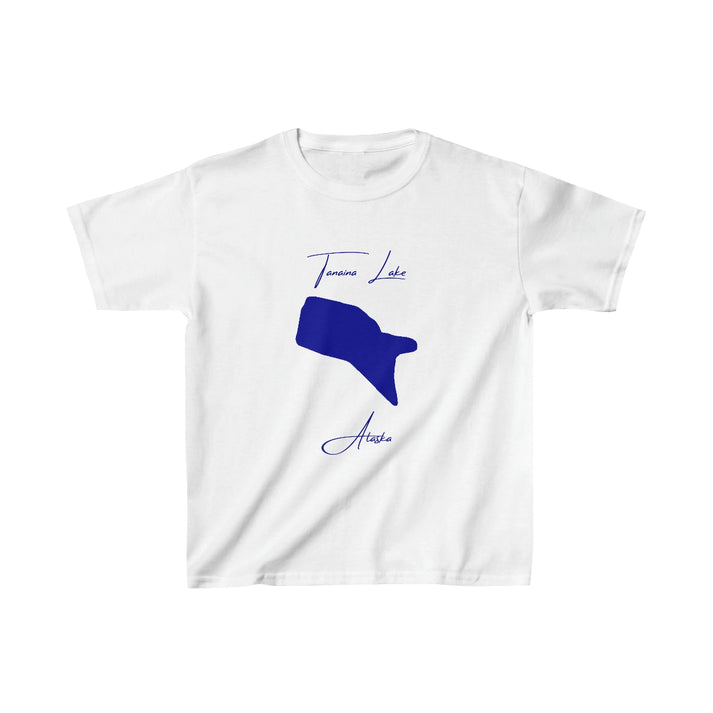 Alaska  Tanaina  Lake  Youth  T-shirt  front  position  view  from  front  white.webp