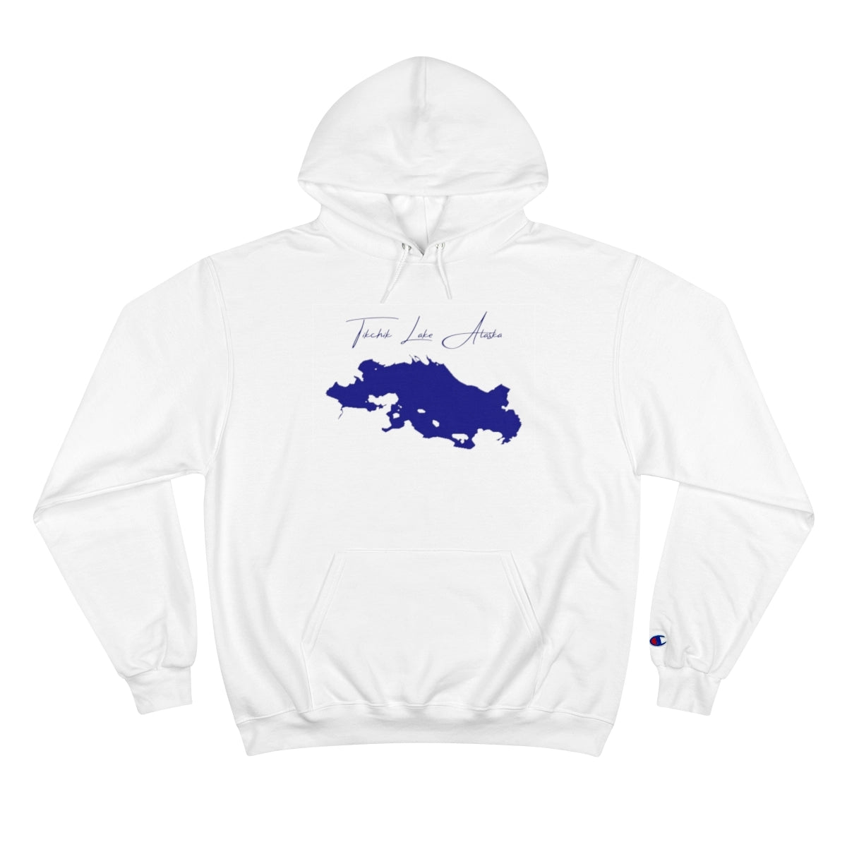 Alaska  Tikchik  Lake  Hoodie  front  position  view  from  front  white.webp