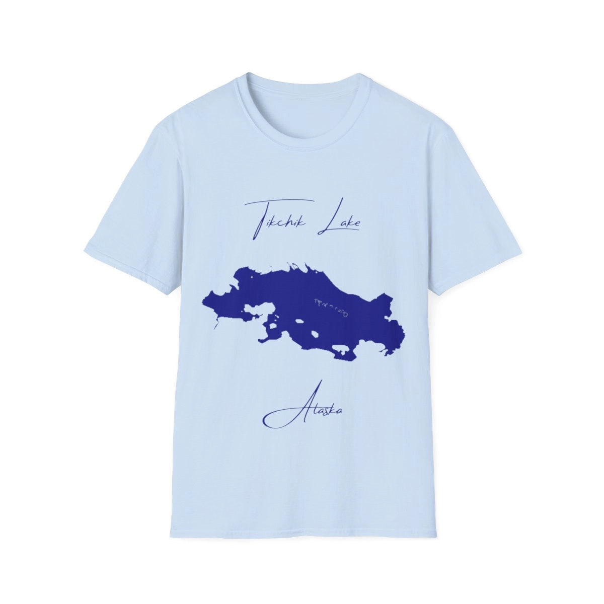 Alaska  Tikchik  Lake  T-shirt  front  position  view  from  front  light  blue.webp