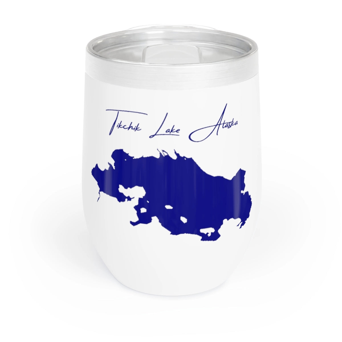 Alaska  Tikchik  Lake  Wine  Tumbler  front  position  view  from  front  white.webp