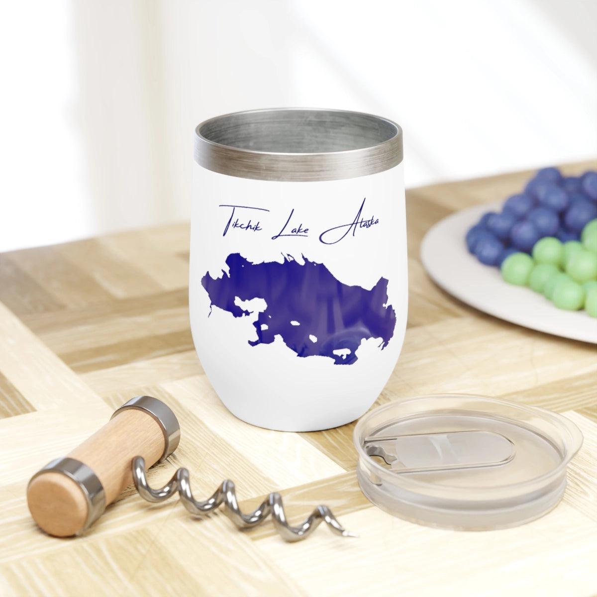 Alaska  Tikchik  Lake  Wine  Tumbler  other  position  view  from  context  white.webp