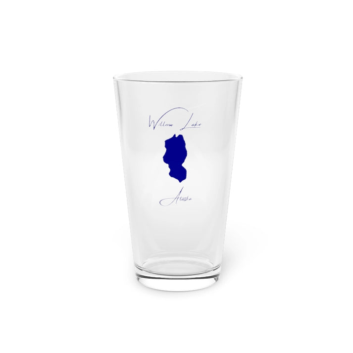 Alaska  Willow  Lake  16oz  Pint  Glass  front  position  view  from  front  16oz.webp