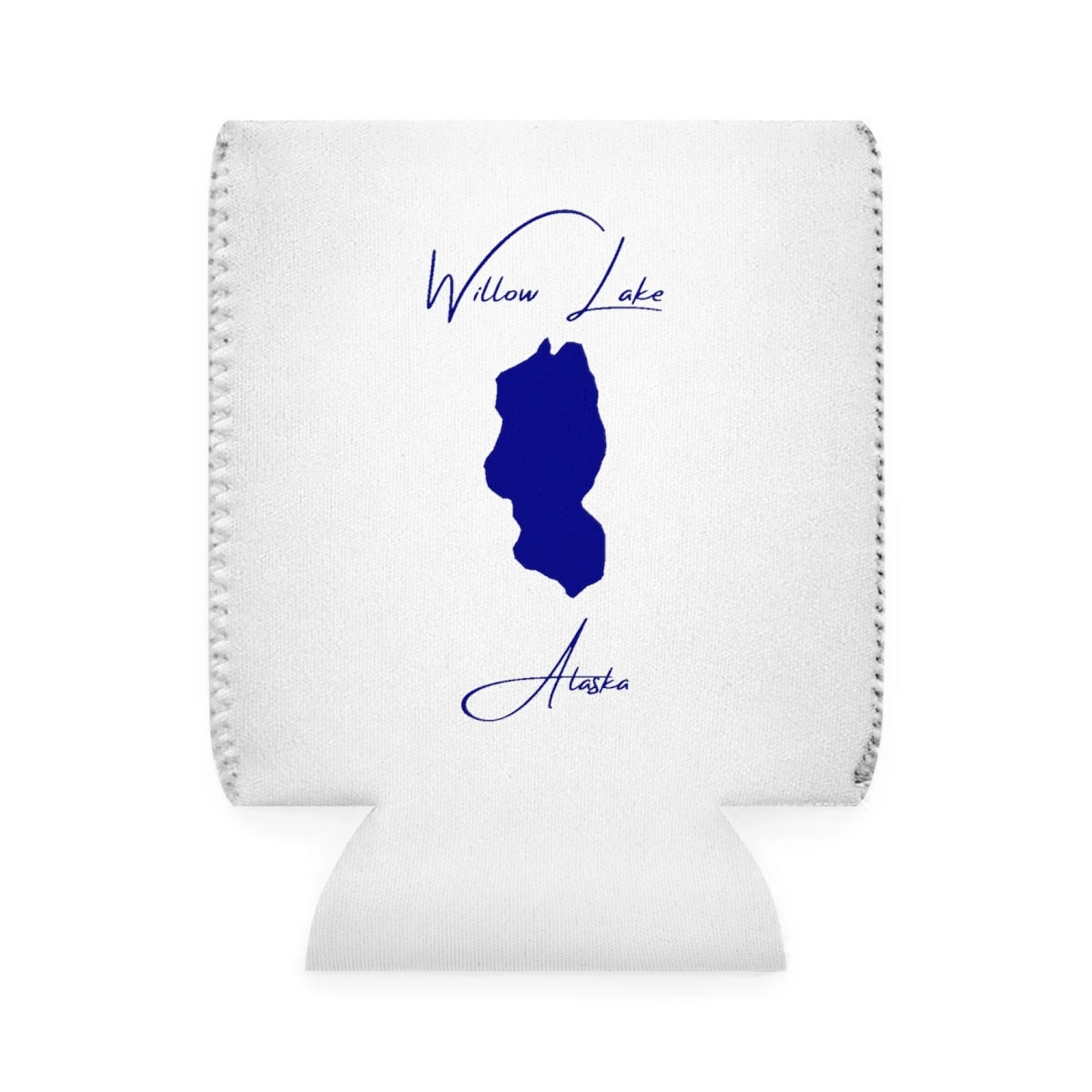 Alaska  Willow  Lake  Can  Koozie  front  position  view  from  front-1  white.webp