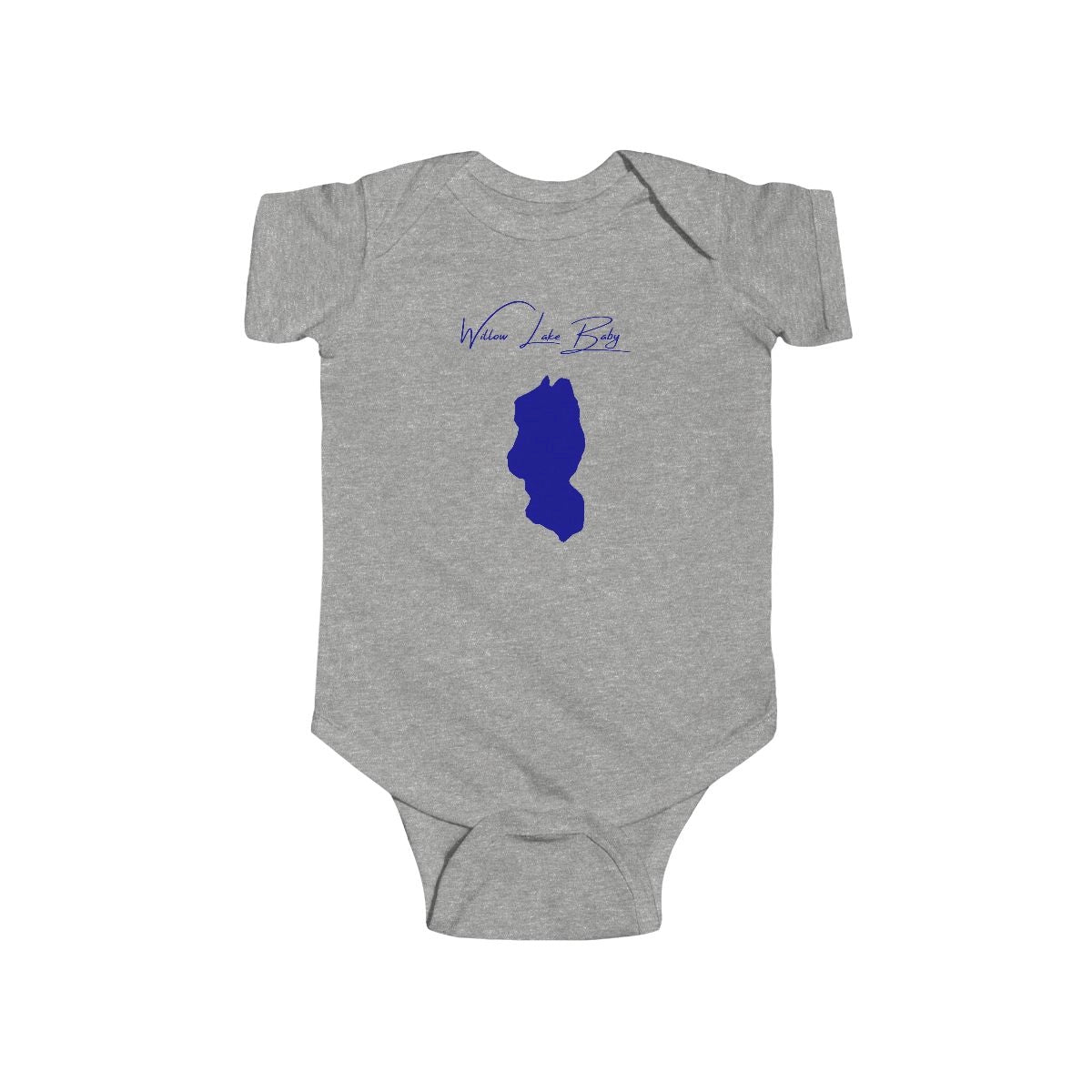 Alaska  Willow  Lake  Onesie  front  position  view  from  front  heather.webp
