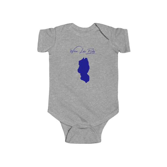 Alaska  Willow  Lake  Onesie  front  position  view  from  front  heather.webp