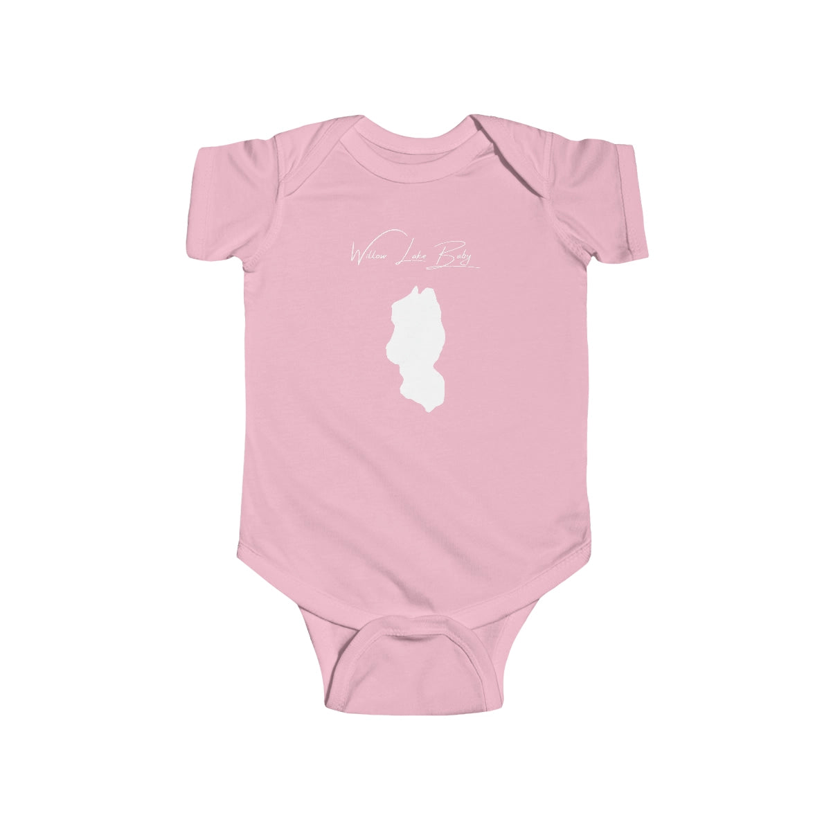Alaska  Willow  Lake  Onesie  front  position  view  from  front  pink.webp
