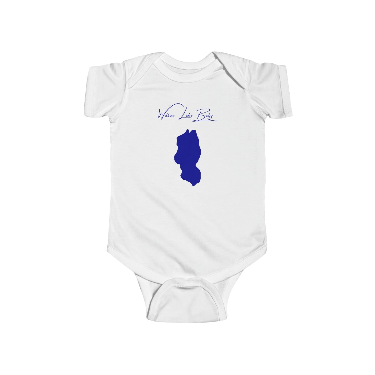 Alaska  Willow  Lake  Onesie  front  position  view  from  front  white.webp