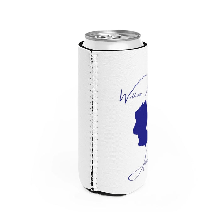 Alaska  Willow  Lake  Slim  Can  Koozie  all  position  view  from  right  white.webp