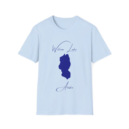 Alaska  Willow  Lake  T-shirt  front  position  view  from  front  light  blue.webp