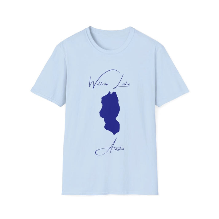 Alaska  Willow  Lake  T-shirt  front  position  view  from  front  light  blue.webp
