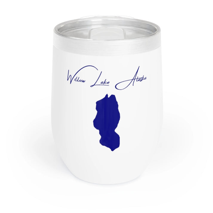 Alaska  Willow  Lake  Wine  Tumbler  front  position  view  from  front  white.webp
