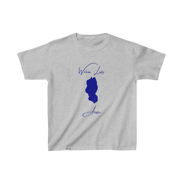 Alaska  Willow  Lake  Youth  T-shirt  front  position  view  from  front  sport  grey.webp