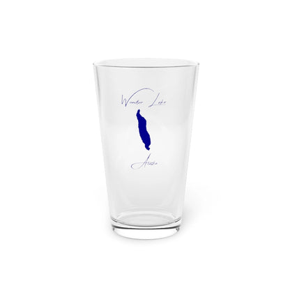 Alaska  Wonder  Lake  16oz  Pint  Glass  front  position  view  from  front  16oz.webp
