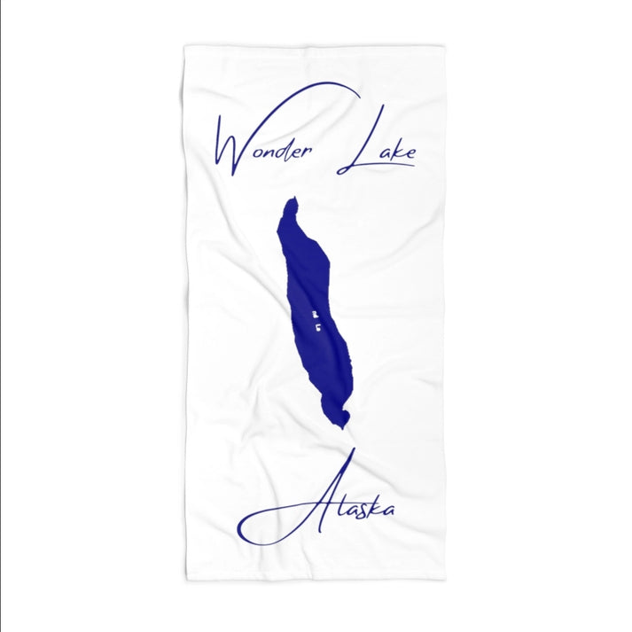 Alaska  Wonder  Lake  Beach  Towel  front  position  view  from  front  36  x  72.webp