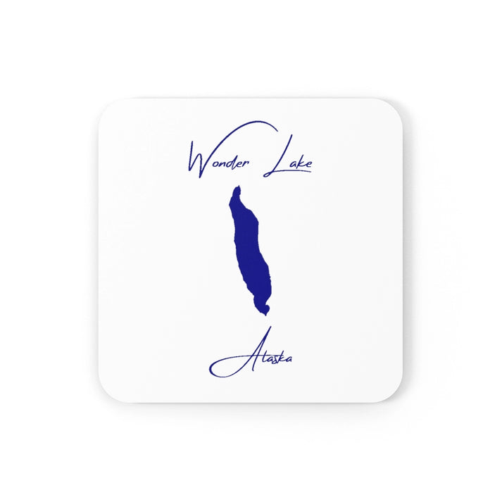 Alaska  Wonder  Lake  Coaster  Set  front  position  view  from  front  3.75  x  3.75.webp