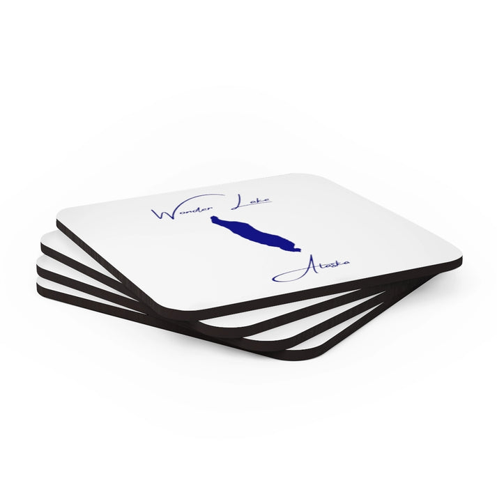 Alaska  Wonder  Lake  Coaster  Set  front  position  view  from  stacked  3.75  x  3.75.webp