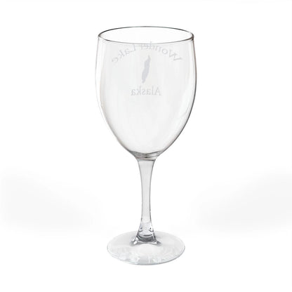 Alaska  Wonder  Lake  Engraved  Wine  Glass  other  position  view  from  back  10.5oz.webp