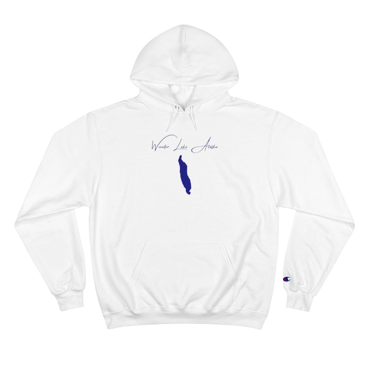 Alaska  Wonder  Lake  Hoodie  front  position  view  from  front  white.webp