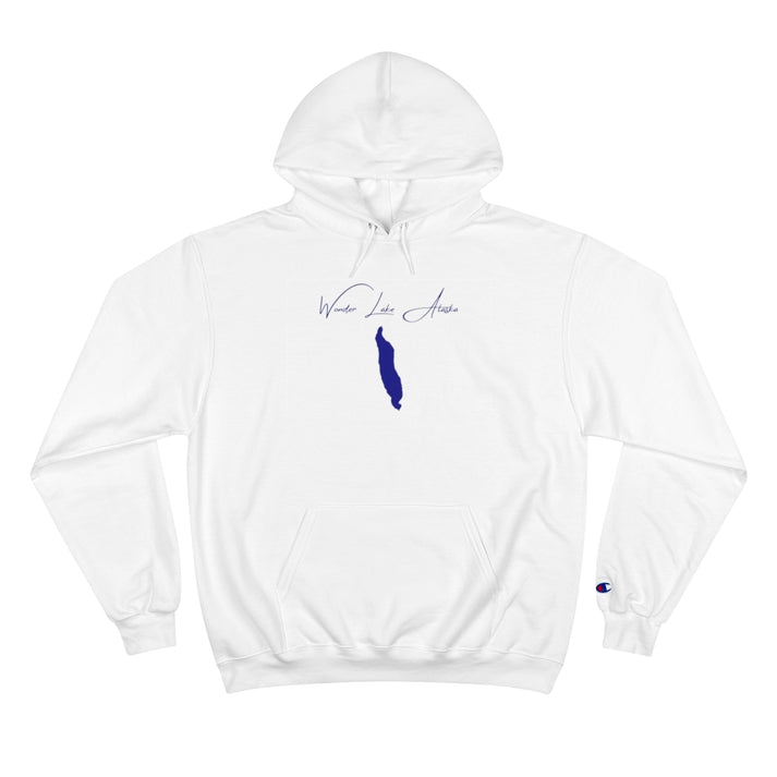 Alaska  Wonder  Lake  Hoodie  front  position  view  from  front  white.webp