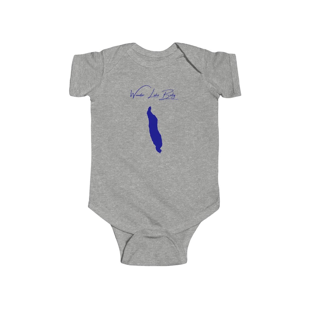 Alaska  Wonder  Lake  Onesie  front  position  view  from  front  heather.webp
