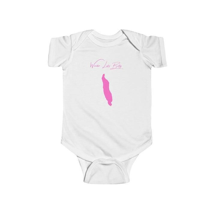 Alaska  Wonder  Lake  Onesie  front  position  view  from  front  white.webp