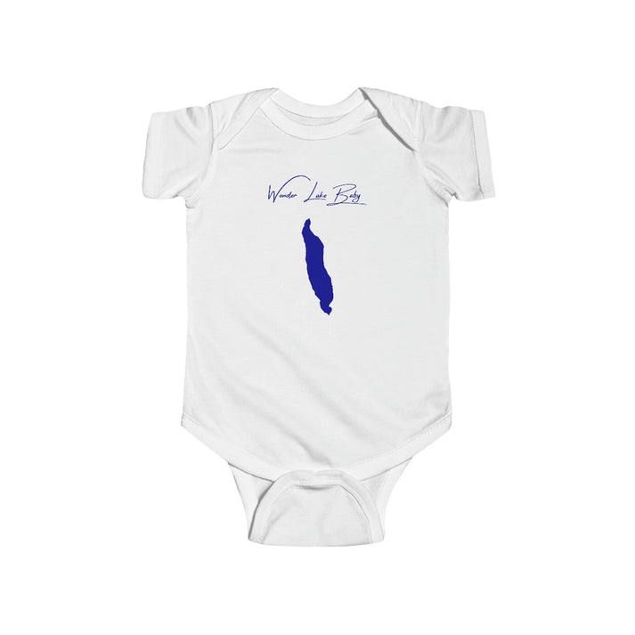 Alaska  Wonder  Lake  Onesie  front  position  view  from  front  white.webp