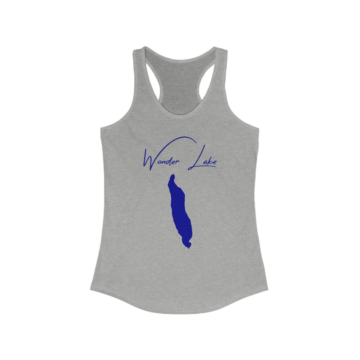 Alaska  Wonder  Lake  Racerback-Tank  front  position  view  from  front  heather  grey.webp